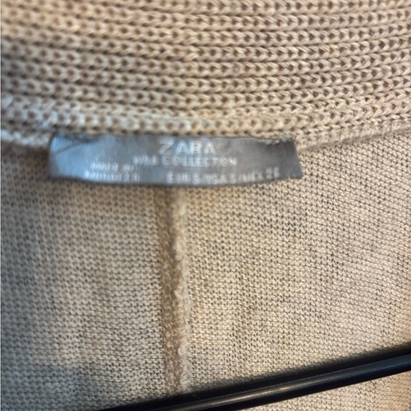 Zara W&B Collection Western Rodeo Raw Hem Tassel Poncho Kimono.S - Picture 4 of 5